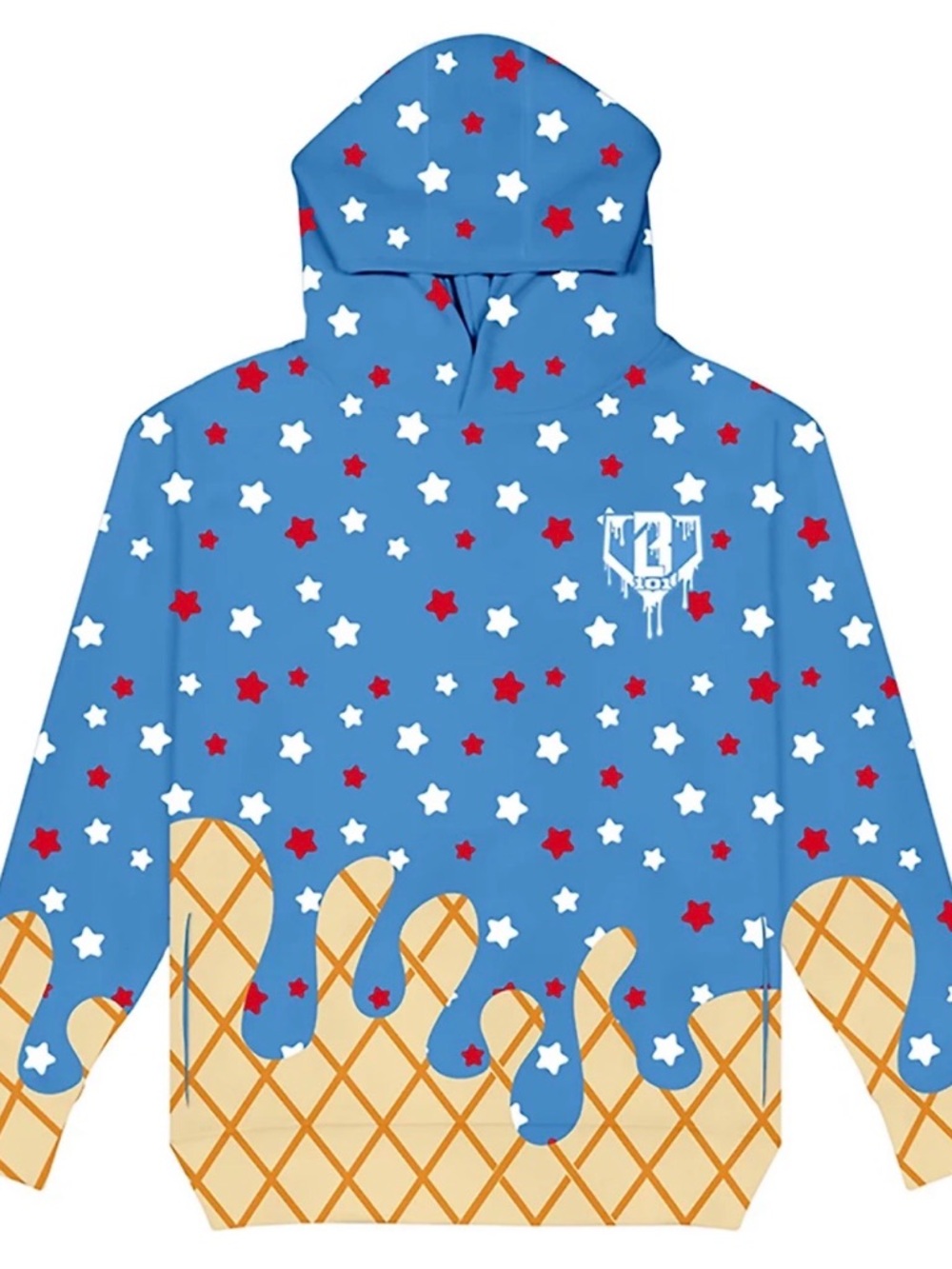 Baseball Lifestyle 101 Youth Ice Cream Hoodie YXL - Picture 2 of 6
